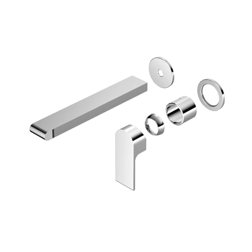 NERO BIANCA WALL BASIN/BATH MIXER SEPARATE BACK PLATE 230MM TRIM KITS ONLY CHROME - Ideal Bathroom CentreNR321510FTCH
