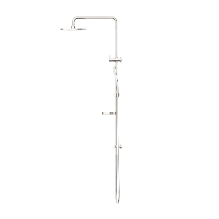 NERO BUILDER PROJECT TWIN SHOWER BRUSHED NICKEL - Ideal Bathroom CentreNR232105cBN