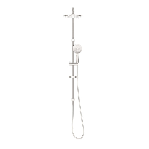 NERO BUILDER PROJECT TWIN SHOWER BRUSHED NICKEL - Ideal Bathroom CentreNR232105cBN
