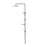 NERO BUILDER PROJECT TWIN SHOWER CHROME - Ideal Bathroom CentreNR232105cCH