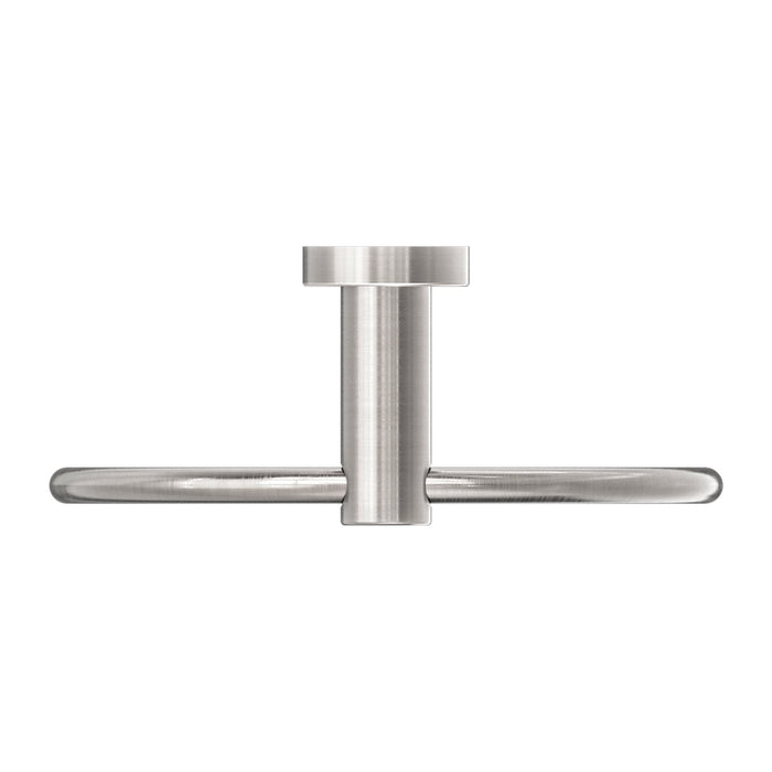 NERO CLASSIC HAND TOWEL RING BRUSHED NICKEL - Ideal Bathroom CentreNR2080BN