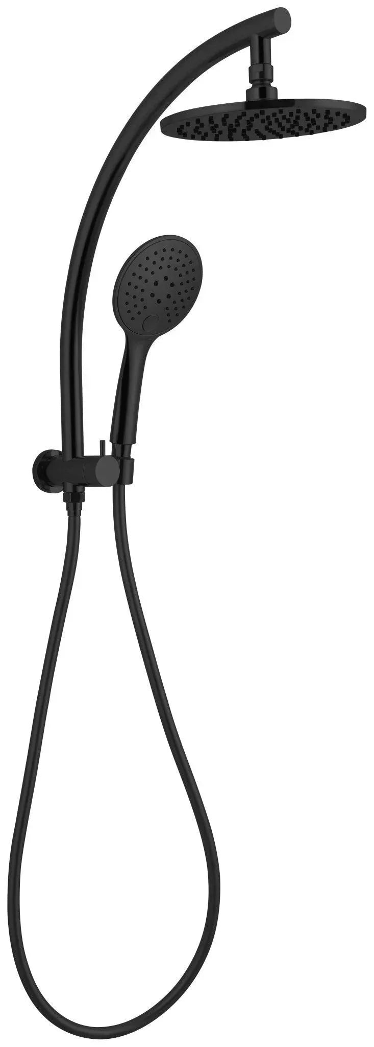 NERO DOLCE 2 IN 1 TWIN SHOWER MATTE BLACK — Ideal Bathroom Centre
