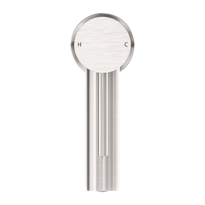 NERO DOLCE BASIN MIXER STRAIGH SPOUT BRUSHED NICKEL - Ideal Bathroom CentreNR250802BN