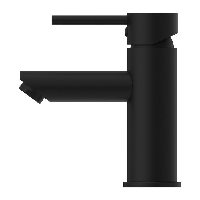 NERO DOLCE BASIN MIXER STRAIGH SPOUT MATTE BLACK - Ideal Bathroom CentreNR250802MB