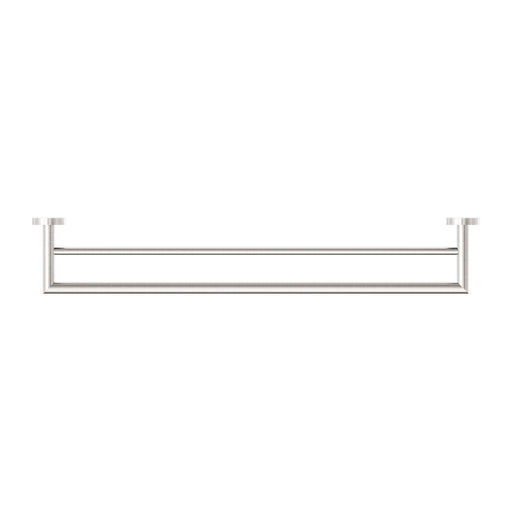 NERO DOLCE DOUBLE TOWEL RAIL 700MM BRUSHED NICKEL - Ideal Bathroom CentreNR3630dBN