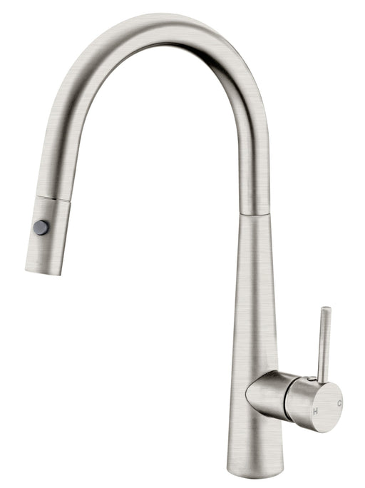 NERO DOLCE PULL OUT SINK MIXER WITH VEGIE SPRAY FUNCTION BRUSHED NICKEL - Ideal Bathroom CentreNR581009cBN