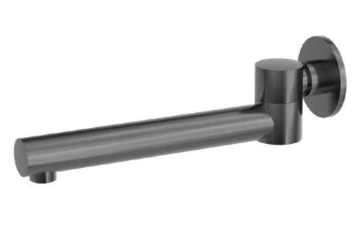 NERO DOLCE WALL MOUNTED SWIVEL BATH SPOUT ONLY GUN METAL - Ideal Bathroom CentreNR202GM