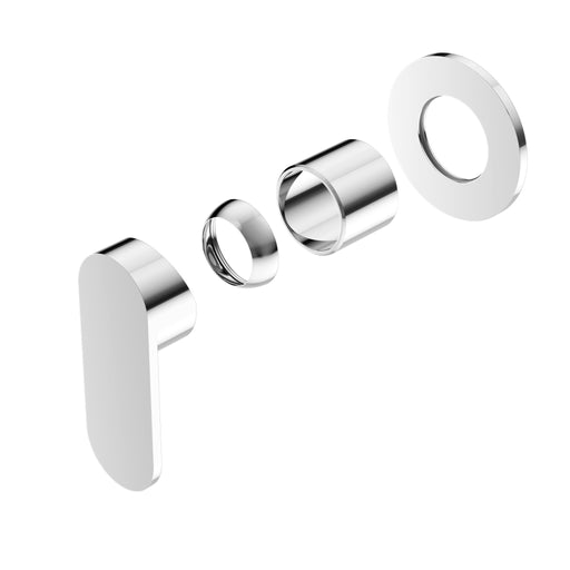 NERO ECCO SHOWER MIXER 80MM ROUND PLATE TRIM KITS ONLY CHROME - Ideal Bathroom CentreNR301311DTCH