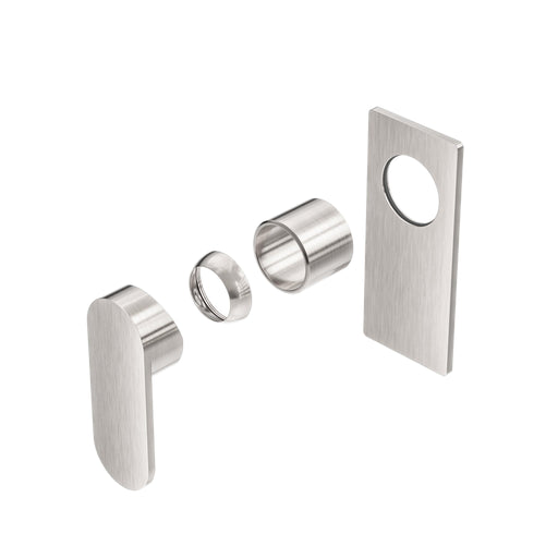 NERO ECCO SHOWER MIXER TRIM KITS ONLY BRUSHED NICKEL - Ideal Bathroom CentreNR301311TBN