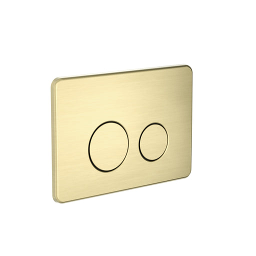 NERO IN WALL TOILET PUSH PLATE BRUSHED GOLD - Ideal Bathroom CentreNRPL001BG