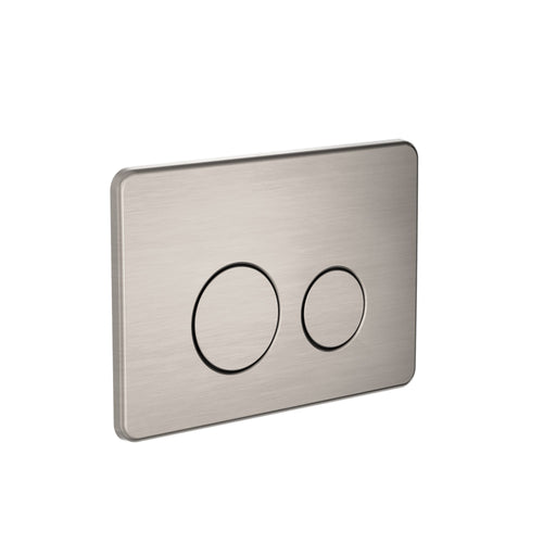 NERO IN WALL TOILET PUSH PLATE BRUSHED NICKEL - Ideal Bathroom CentreNRPL001BN