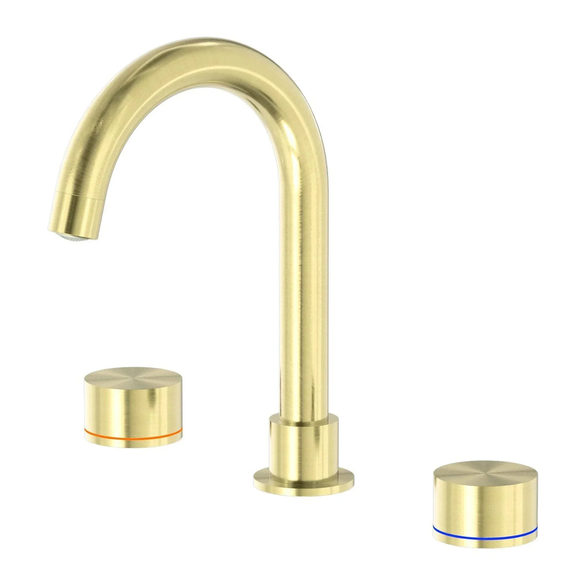 NERO KARA BASIN SET BRUSHED GOLD — Ideal Bathroom Centre