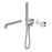 NERO KARA PROGRESSIVE SHOWER SYSTEM SEPARATE PLATE WITH SPOUT 230MM TRIM KITS ONLY CHROME - Ideal Bathroom CentreNR271903b230tCH