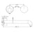 NERO KARA PROGRESSIVE WALL BASIN/BATH SET 230MM BRUSHED NICKEL - Ideal Bathroom CentreNR271907a230BN