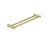 NERO MECCA CARE 25MM DOUBLE TOWEL GRAB RAIL 600MM BRUSHED GOLD - Ideal Bathroom CentreNRCR2524DBG