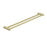 NERO MECCA CARE 25MM DOUBLE TOWEL GRAB RAIL 900MM BRUSHED GOLD - Ideal Bathroom CentreNRCR2530DBG