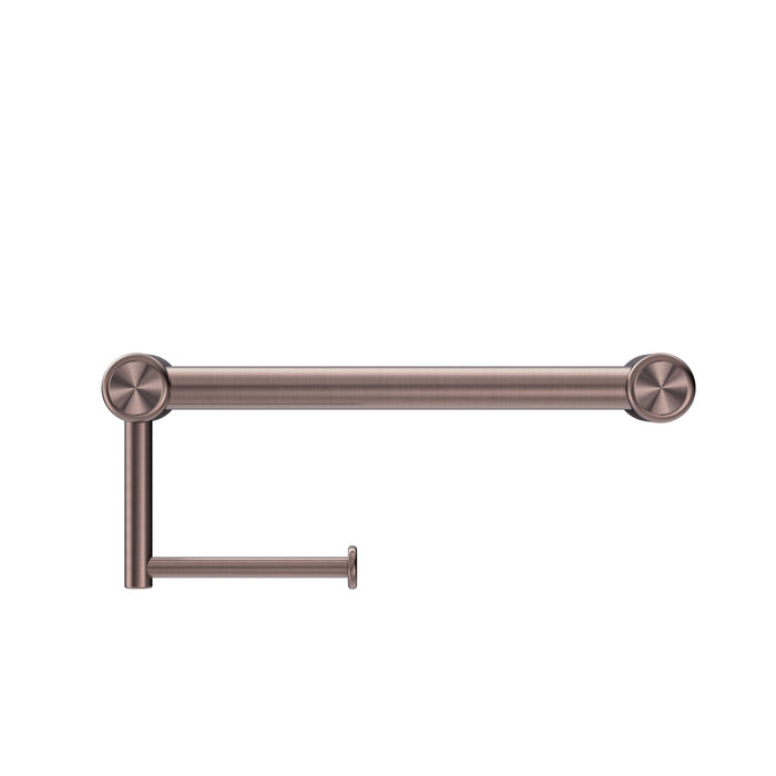 NERO MECCA CARE 25MM TOILET ROLL RAIL 300MM BRUSHED BRONZE - Ideal Bathroom CentreNRCR2512ABZ