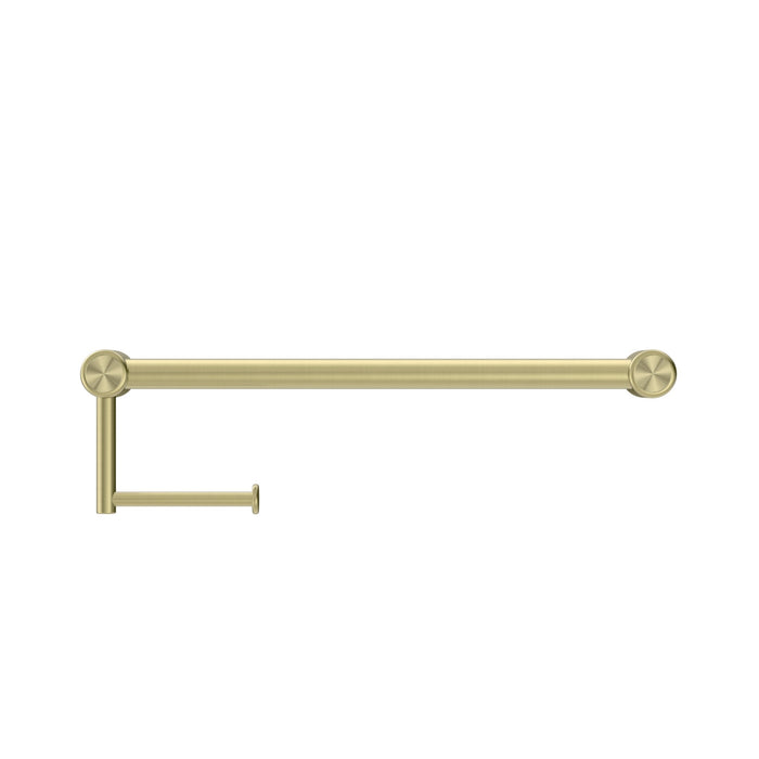 NERO MECCA CARE 25MM TOILET ROLL RAIL 450MM BRUSHED GOLD - Ideal Bathroom CentreNRCR2518ABG