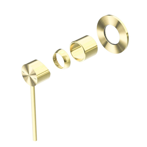 NERO MECCA CARE SHOWER MIXER TRIM KITS ONLY BRUSHED GOLD - Ideal Bathroom CentreNR221911XTBG