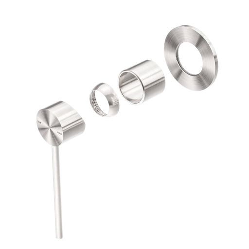 NERO MECCA CARE SHOWER MIXER TRIM KITS ONLY BRUSHED NICKEL - Ideal Bathroom CentreNR221911XTBN