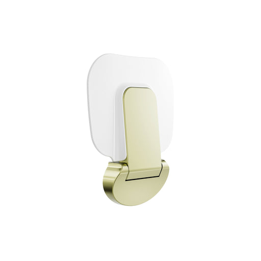 NERO MECCA CARE SHOWER SEAT 400×330MM BRUSHED GOLD - Ideal Bathroom CentreNRCR0003BG