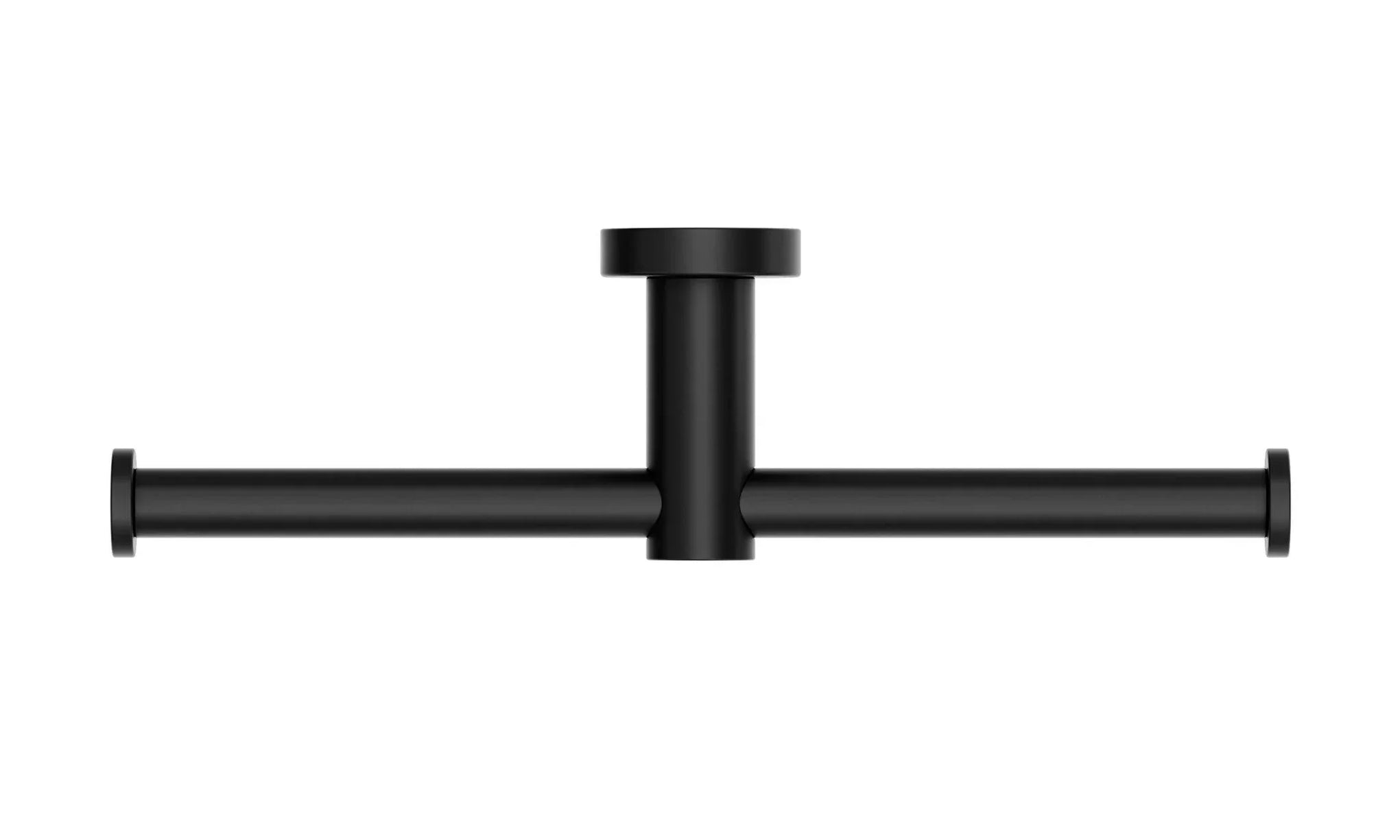 NERO MECCA DOUBLE TOILET ROLL HOLDER MATTE BLACK — Ideal Bathroom Centre