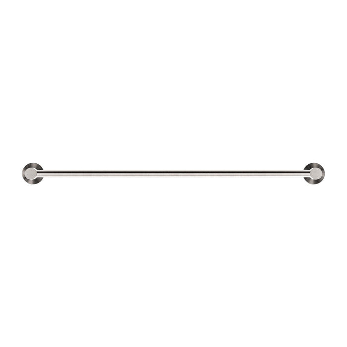 NERO MECCA DOUBLE TOWEL RAIL 600MM BRUSHED NICKEL - Ideal Bathroom CentreNR1924dBN