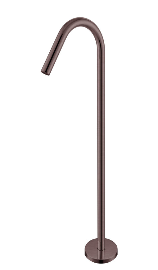 NERO MECCA FREESTANDING BATH SPOUT ONLY BRUSHED BRONZE - Ideal Bathroom CentreNR221903aBZ