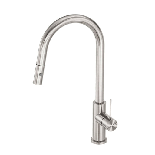 NERO MECCA PULL OUT SINK MIXER WITH VEGIE SPRAY FUNCTION BRUSHED NICKEL - Ideal Bathroom CentreNR221908BN