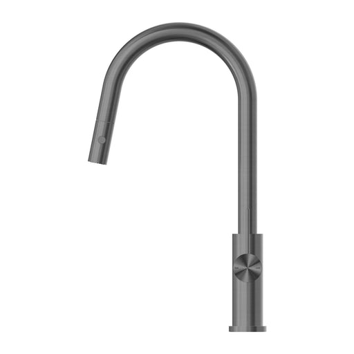 NERO MECCA PULL OUT SINK MIXER WITH VEGIE SPRAY FUNCTION GUN METAL - Ideal Bathroom CentreNR221908GM