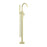 NERO MECCA ROUND FREESTANDING MIXER WITH HAND SHOWER BRUSHED GOLD - Ideal Bathroom CentreNR210903aBG