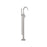 NERO MECCA ROUND FREESTANDING MIXER WITH HAND SHOWER BRUSHED NICKEL - Ideal Bathroom CentreNR210903aBN