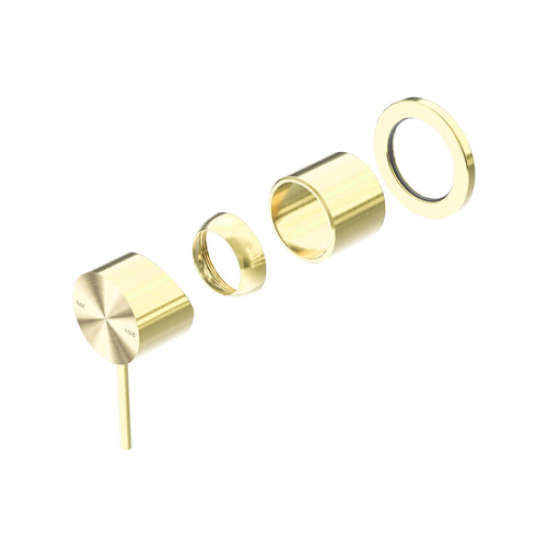 NERO MECCA SHOWER MIXER 60MM PLATE TRIM KITS ONLY BRUSHED GOLD - Ideal Bathroom CentreNR221911HTBG