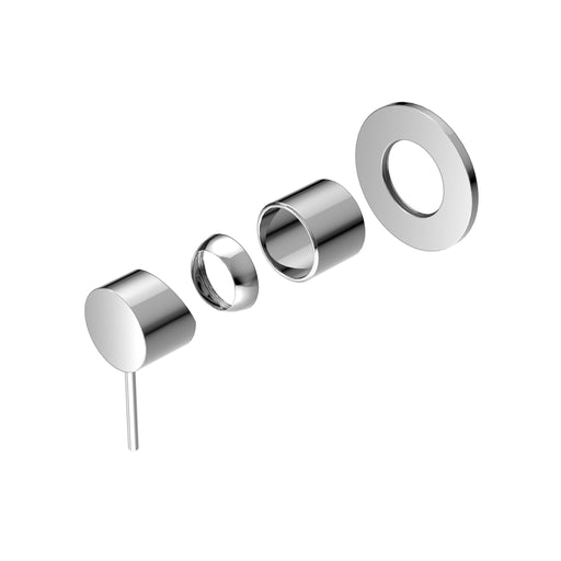 NERO MECCA SHOWER MIXER 80MM PLATE TRIM KITS ONLY CHROME - Ideal Bathroom CentreNR221911TCH