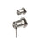 NERO MECCA SHOWER MIXER WITH DIVERTOR SEPARATE BACK PLATE BRUSHED NICKEL - Ideal Bathroom CentreNR221911sBN