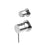 NERO MECCA SHOWER MIXER WITH DIVERTOR SEPARATE BACK PLATE CHROME - Ideal Bathroom CentreNR221911sCH