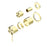 NERO MECCA SHOWER MIXER WITH DIVERTOR SEPARATE BACK PLATE TRIM KITS ONLY BRUSHED GOLD - Ideal Bathroom CentreNR221911stBG