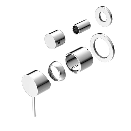 NERO MECCA SHOWER MIXER WITH DIVERTOR SEPARATE BACK PLATE TRIM KITS ONLY CHROME - Ideal Bathroom CentreNR221911stCH