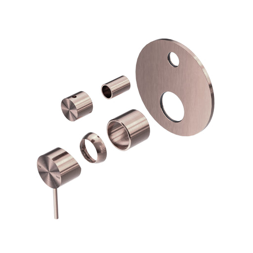 NERO MECCA SHOWER MIXER WITH DIVERTOR TRIM KITS ONLY BRUSHED BRONZE - Ideal Bathroom CentreNR221911ATBZ