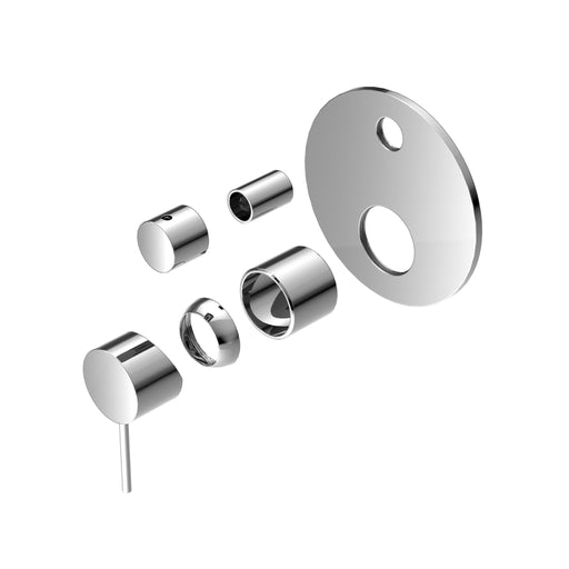 NERO MECCA SHOWER MIXER WITH DIVERTOR TRIM KITS ONLY CHROME - Ideal Bathroom CentreNR221911ATCH