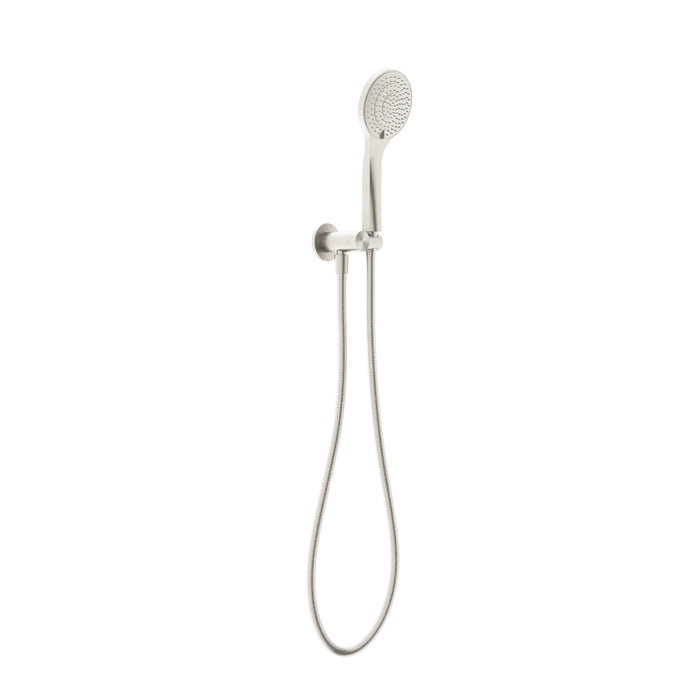 NERO MECCA SHOWER ON BRACKET WITH AIR SHOWER BRUSHED NICKEL - Ideal Bathroom CentreNR221905BN