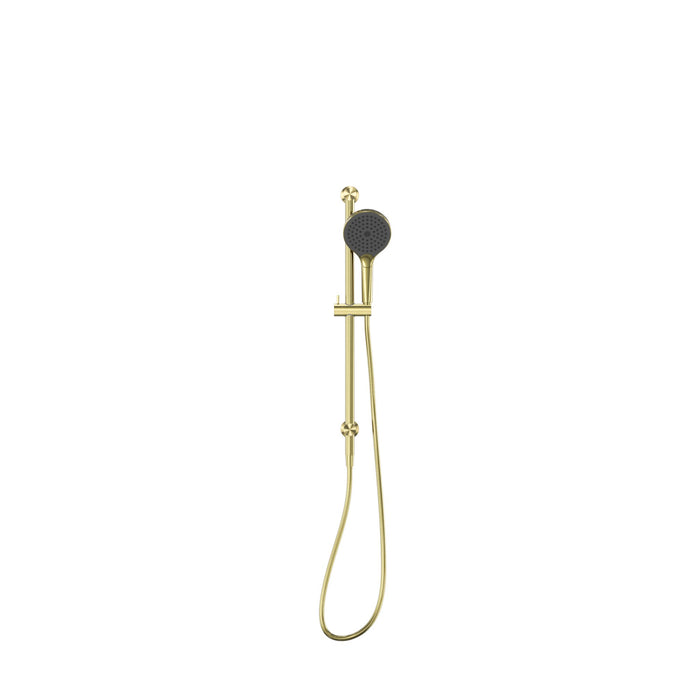 NERO MECCA SHOWER RAIL WITH AIR SHOWER II BRUSHED GOLD - Ideal Bathroom CentreNR221905GBG