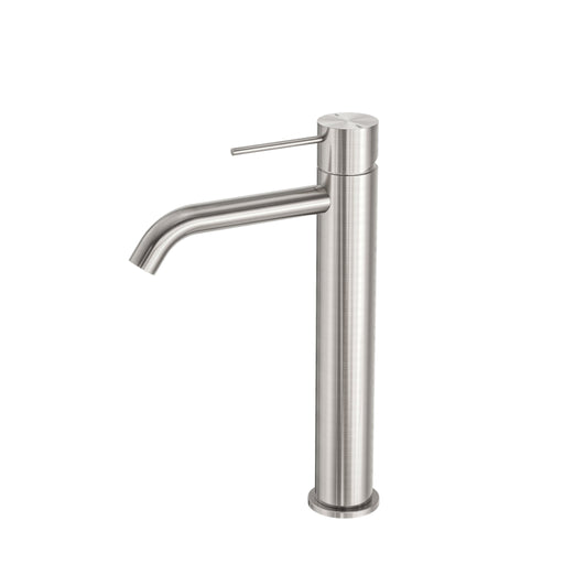 NERO MECCA TALL BASIN MIXER BRUSHED NICKEL - Ideal Bathroom CentreNR221901aBN