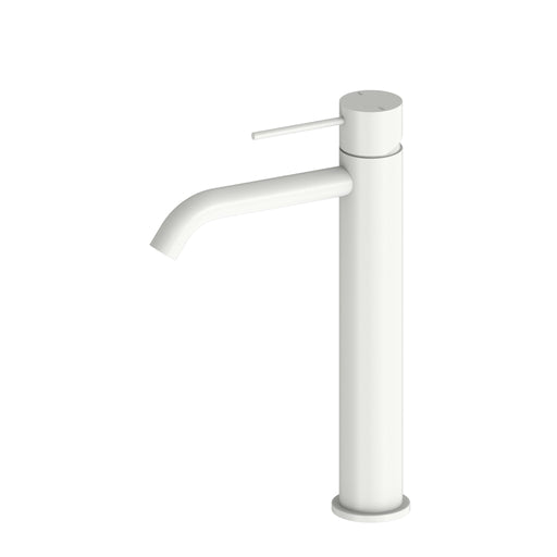 NERO MECCA TALL BASIN MIXER MATTE WHITE - Ideal Bathroom CentreNR221901aMW