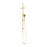 NERO MECCA TWIN SHOWER WITH AIR SHOWER BRUSHED GOLD - Ideal Bathroom CentreNR221905bBG