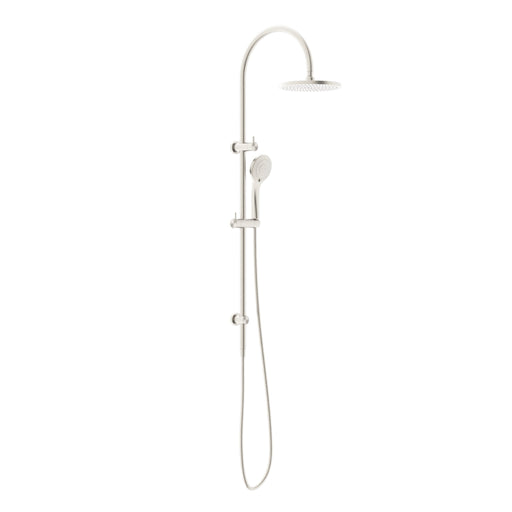 NERO MECCA TWIN SHOWER WITH AIR SHOWER BRUSHED NICKEL - Ideal Bathroom CentreNR221905bBN