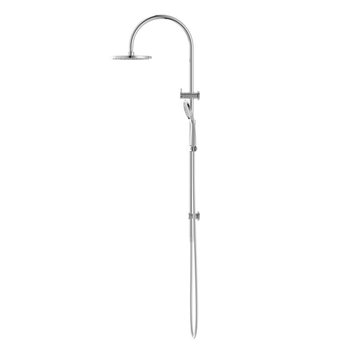 NERO MECCA TWIN SHOWER WITH AIR SHOWER CHROME - Ideal Bathroom CentreNR221905bCH