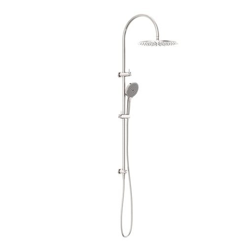 NERO MECCA TWIN SHOWER WITH AIR SHOWER II BRUSHED NICKEL - Ideal Bathroom CentreNR221905HBN
