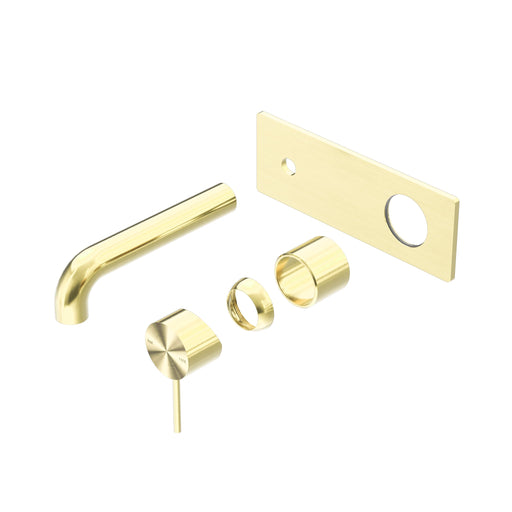 NERO MECCA WALL BASIN/BATH MIXER 185MM TRIM KITS ONLY BRUSHED GOLD - Ideal Bathroom CentreNR221910A185TBG