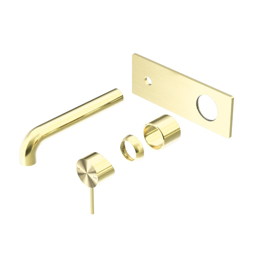 NERO MECCA WALL BASIN/BATH MIXER 230MM TRIM KITS ONLY BRUSHED GOLD - Ideal Bathroom CentreNR221910A230TBG